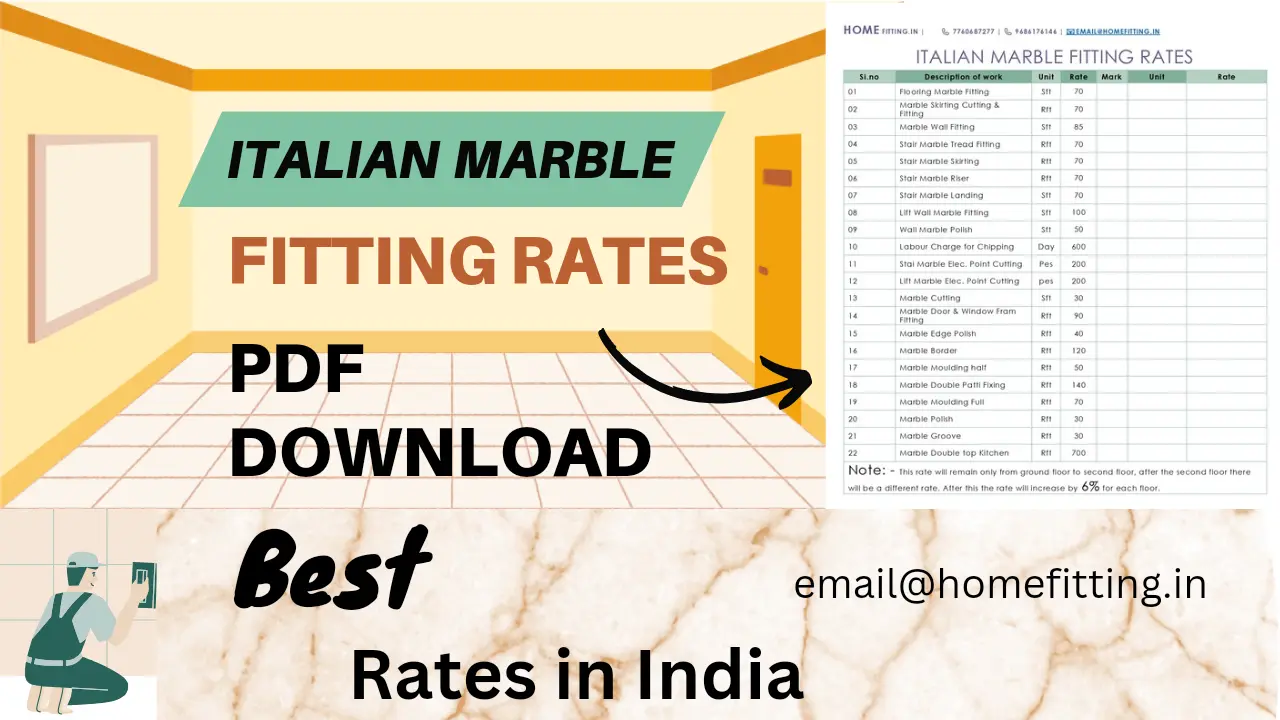 interior italian mable fitting rates pdf download