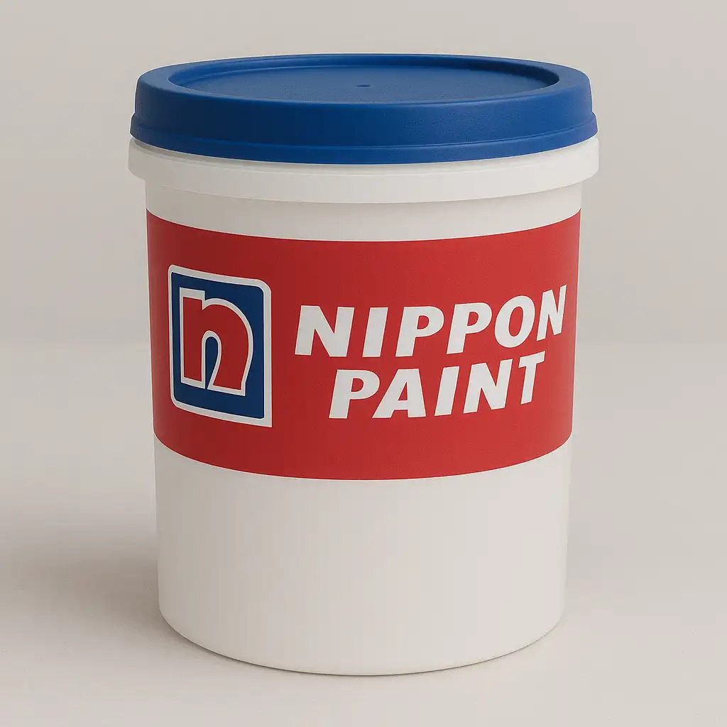 Nippon Paint Plastic Bucket β Premium Wall Paint Packaging Nippon Paint plastic paint bucket with red and white branding