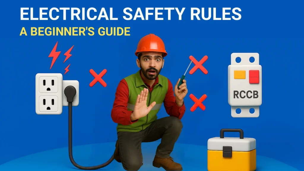 Electrical safety rules for Beginners Guide with RCCB and Safety Precautions